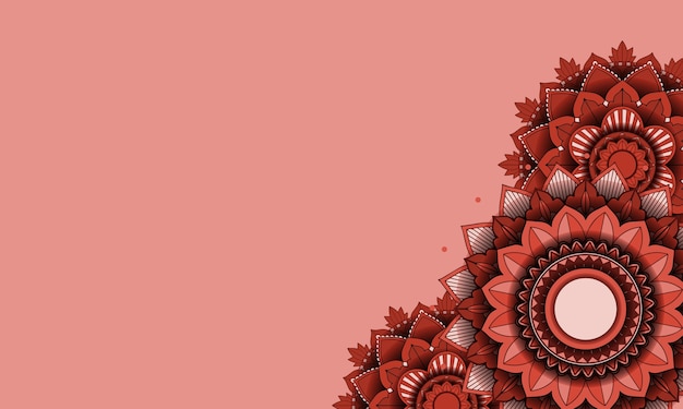 Free vector beautiful colour mandala background