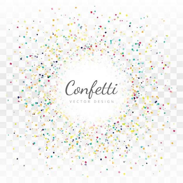 Beautiful Confetti Background Vector