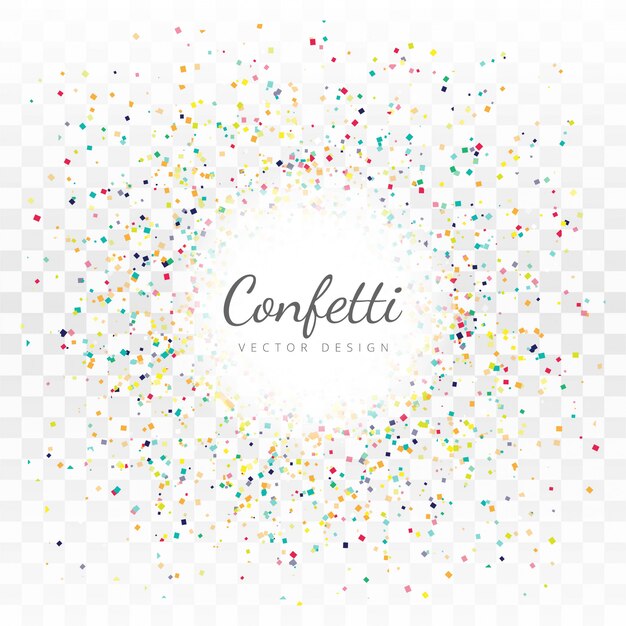 Beautiful confetti background vector