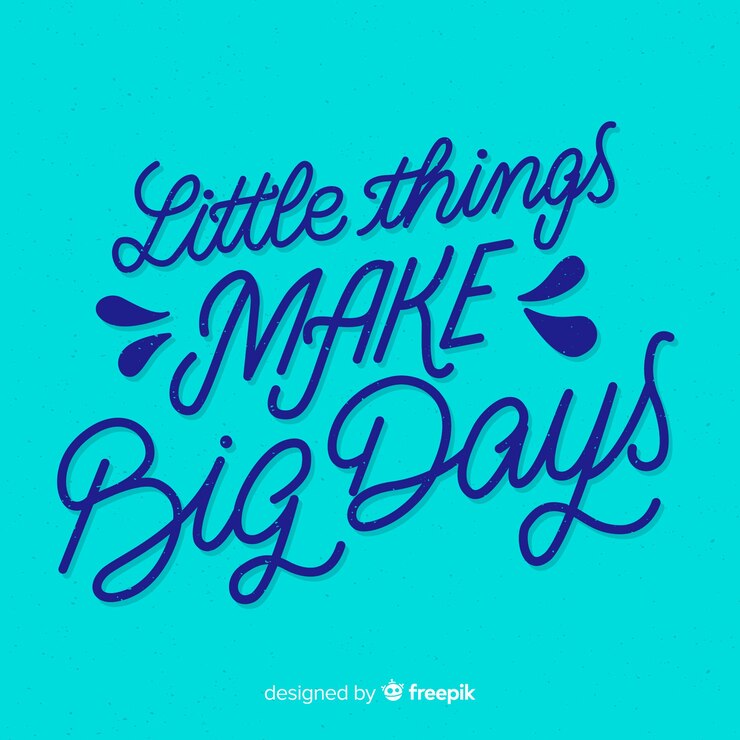 Free Vector beautiful creative motivational lettering background
