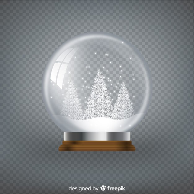 Beautiful crystal christmas ball