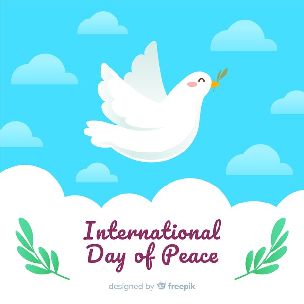 Beautiful day of peace background 