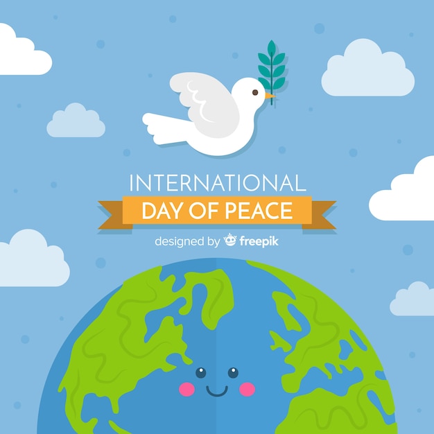 Beautiful day of peace background 