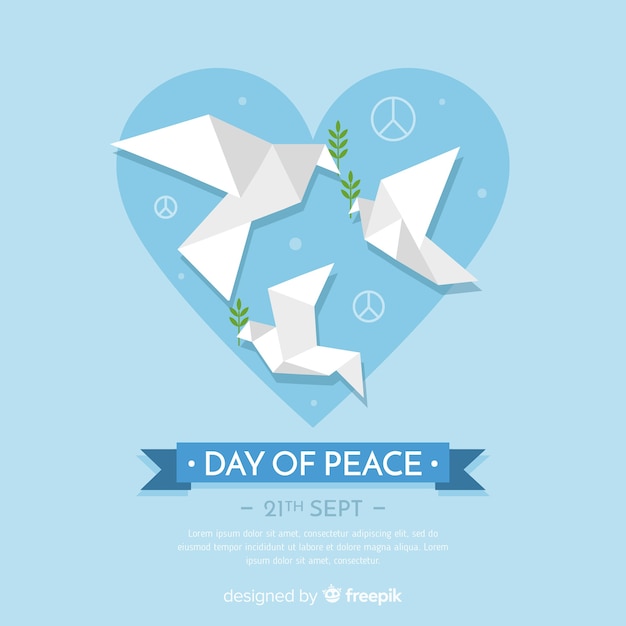 Beautiful day of peace background