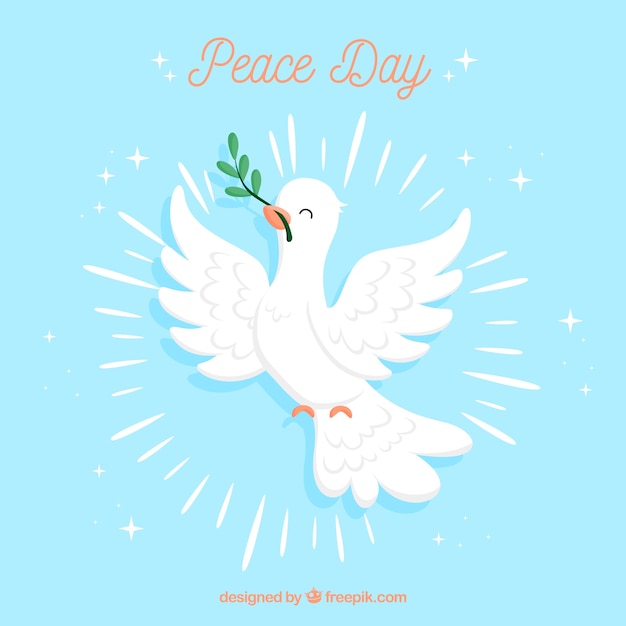 Beautiful day of peace background 