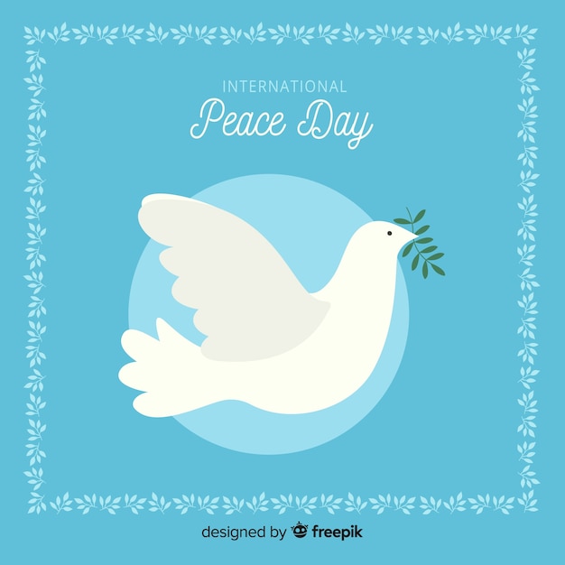 Free vector beautiful day of peace background