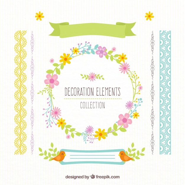 Beautiful decorative elements