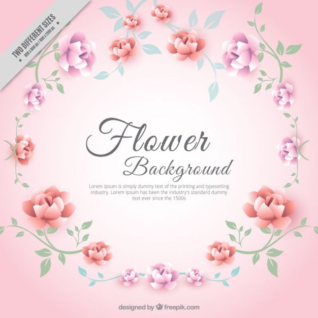 Beautiful decorative floral background