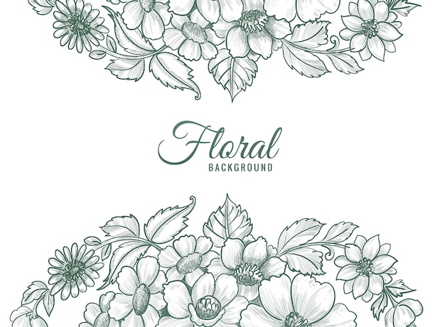 Free vector beautiful decorative wedding floral frame