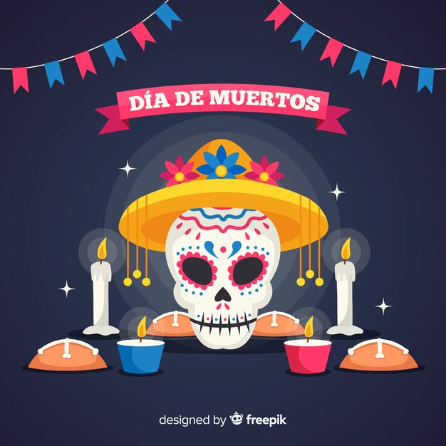 美しいdíade muertos背景デザイン