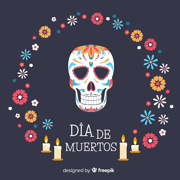 Bellissimo sfondo di dia de muertos