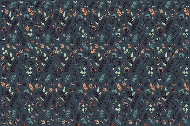 Beautiful ditsy floral background