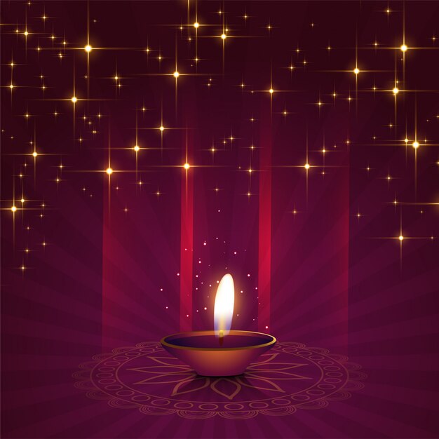 Beautiful diya background for diwali festival