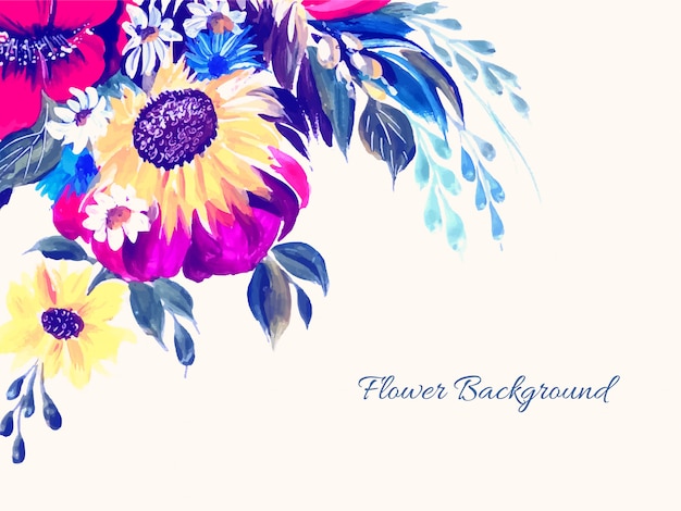 Beautiful elegant flower background