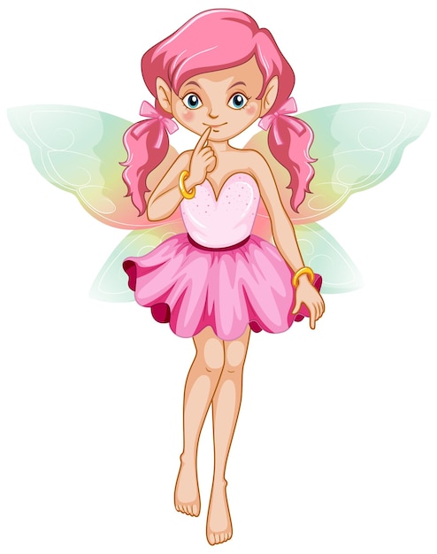 Beautiful fairy girl cartoon character