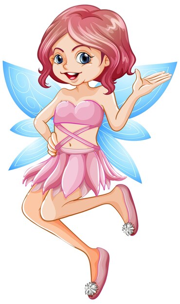 Beautiful fairy girl cartoon character