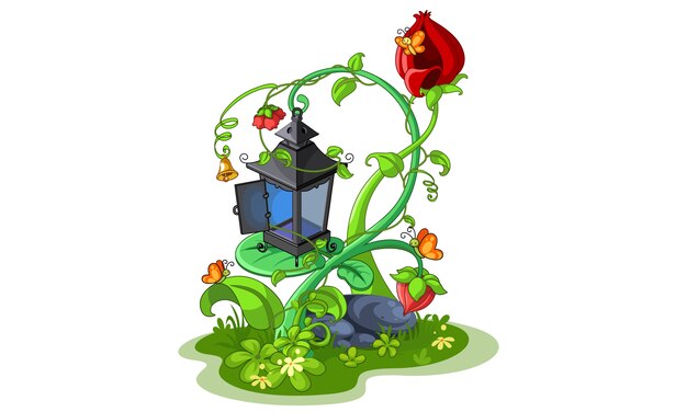 Beautiful Fairy Lantern Illustration