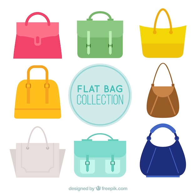 Бесплатное векторное изображение Красивые сумки моды