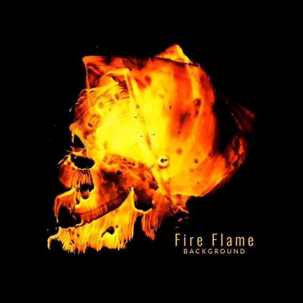 Free vector beautiful fire flame background