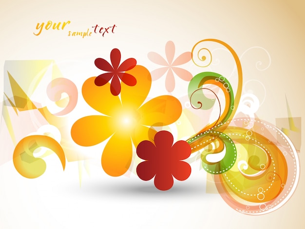 Free vector beautiful floral background design
