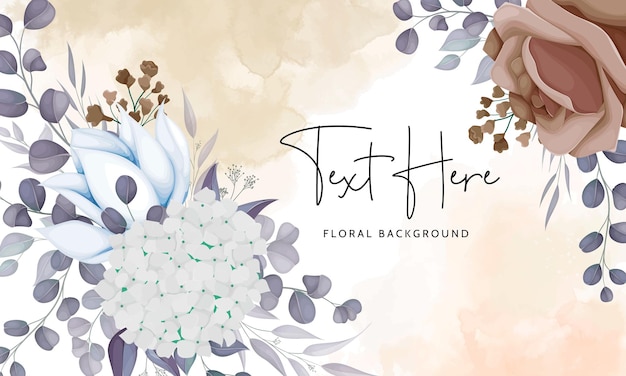 beautiful floral background design