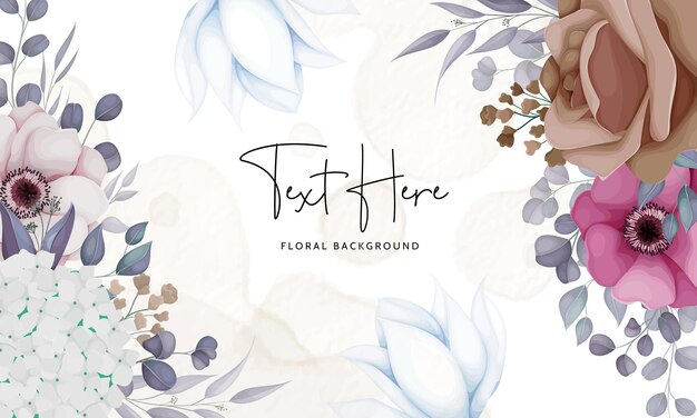 beautiful floral background design