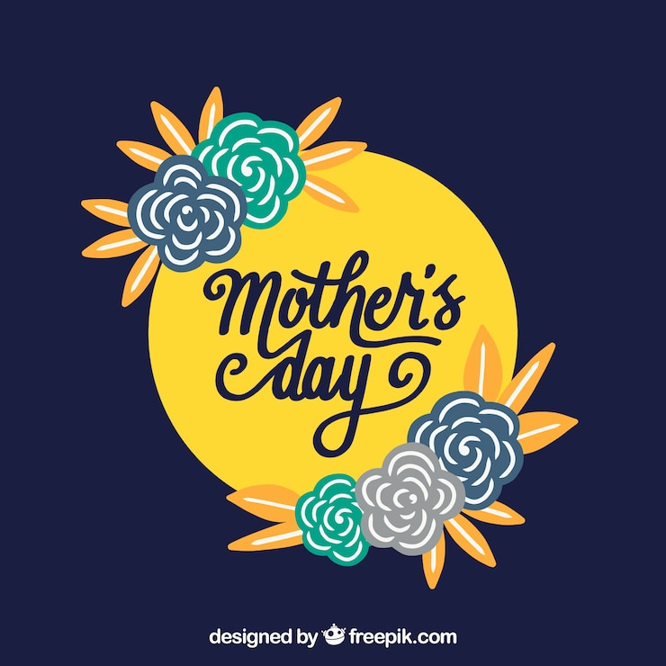 मुफ़्त वेक्टर beautiful floral background of mother day 