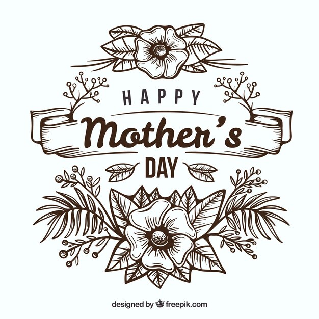 Beautiful floral background of mother day 