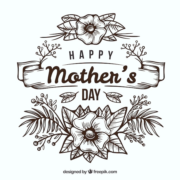 Beautiful floral background of mother day 