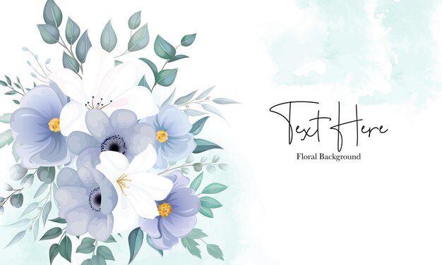 Blue Watercolor Flowers Images Free Vectors Stock Photos Psd