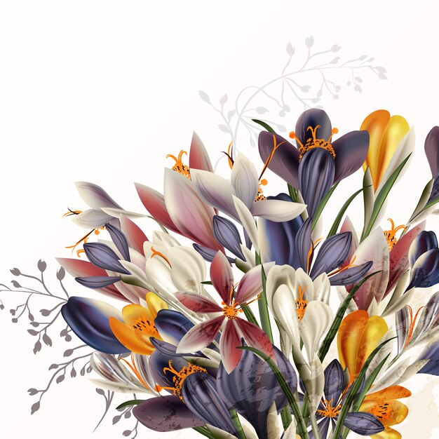 Beautiful floral background