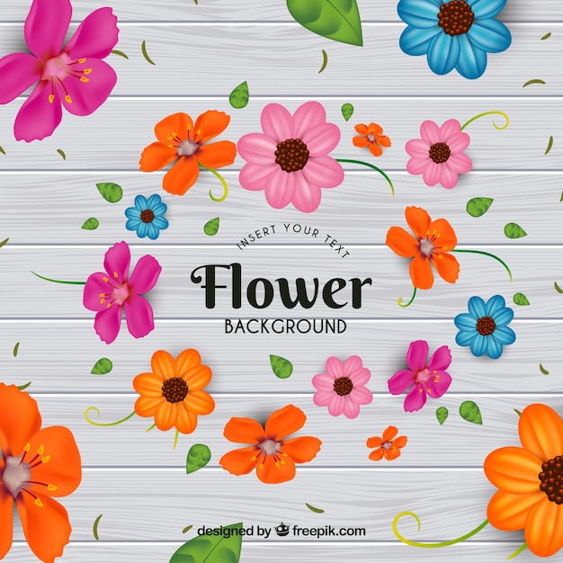 Free vector beautiful floral background