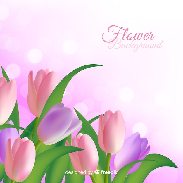 Free vector beautiful floral background