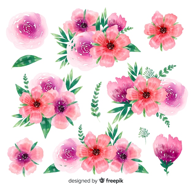 Beautiful floral bouquet collection background