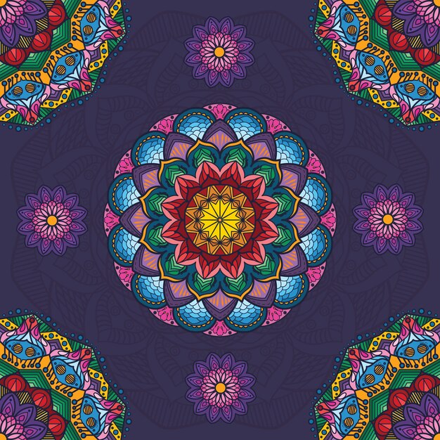 Beautiful floral mandala