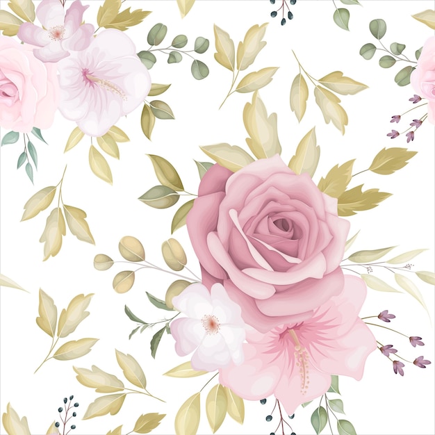 Красивый цветочный фон с пыльным розовым цветком