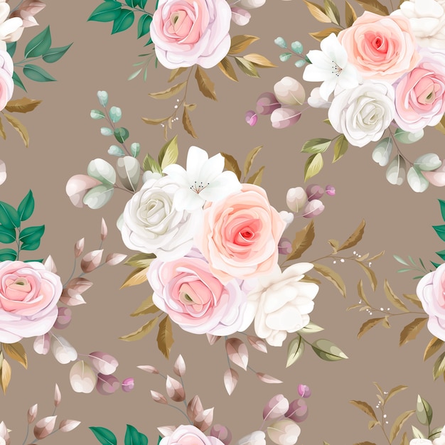 Beautiful floral seamless pattern