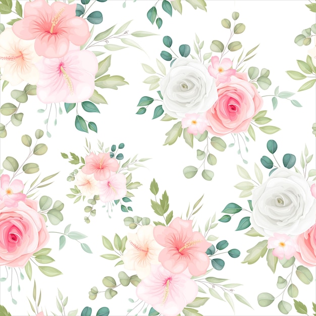 Beautiful floral seamless pattern  