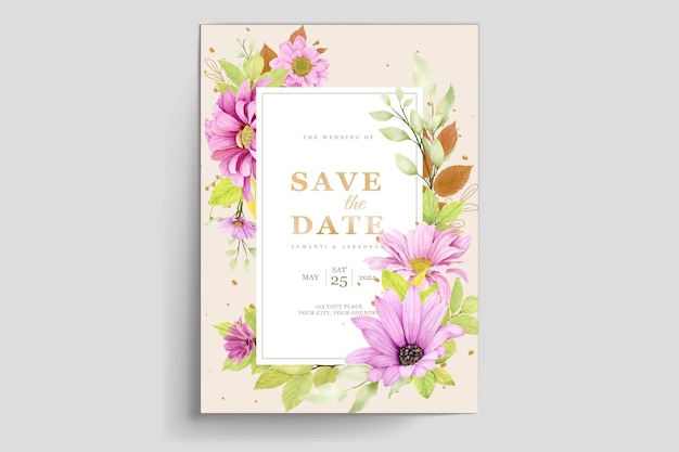 beautiful floral spring and summer background and frame card design