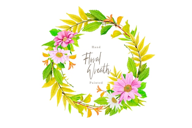 beautiful floral wreath arrangement design