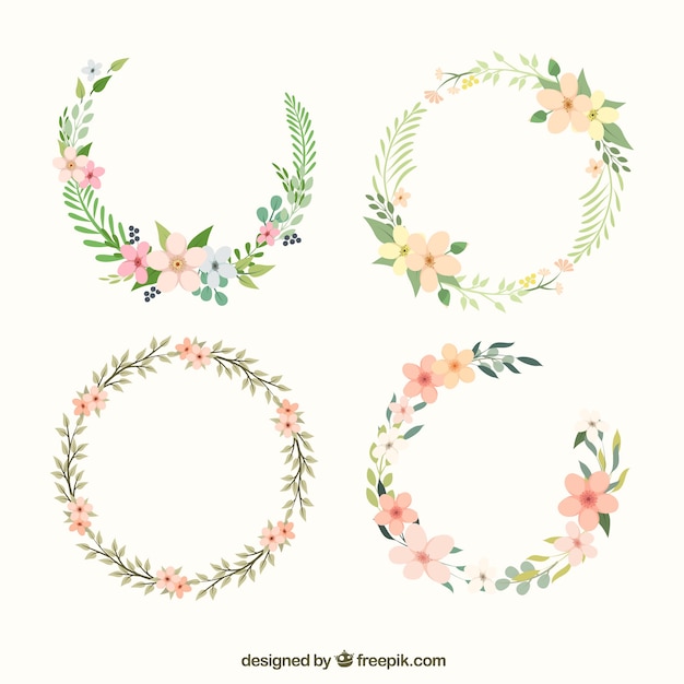 Free Free Svg Flower Wreath Free 195 SVG PNG EPS DXF File