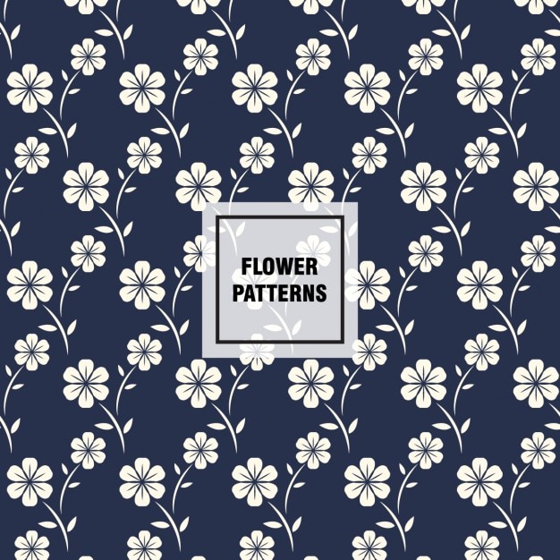 Free Vector beautiful flower pattern