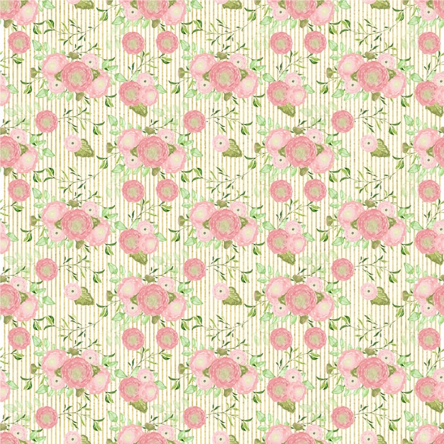 Beautiful flowers pattern background