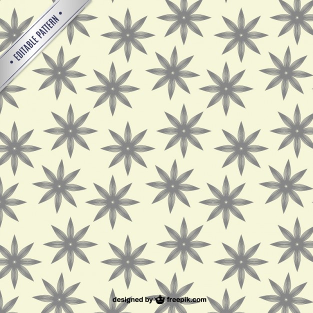 Free vector beautiful flowers seamless pattern