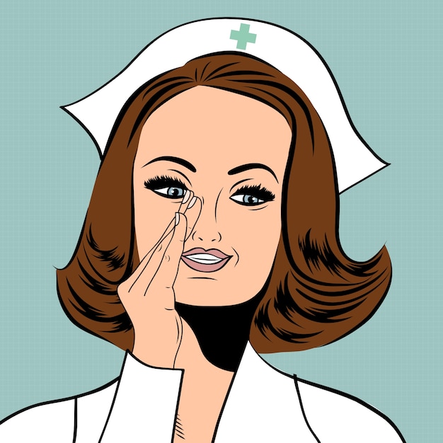 Красивая дружелюбная и уверенная медсестра