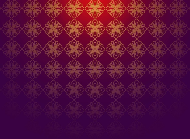 Beautiful golden floral pattern luxury background