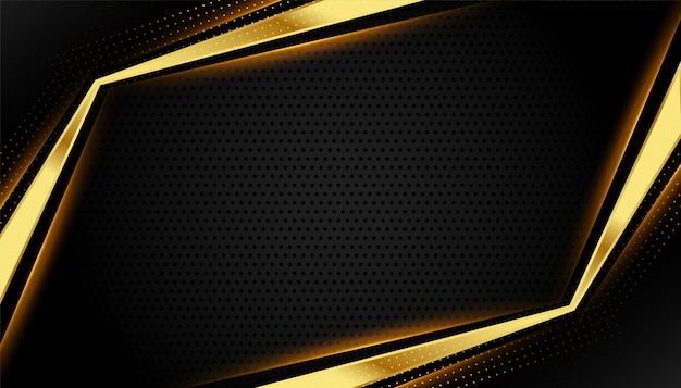 Free vector beautiful golden luxury background with text space