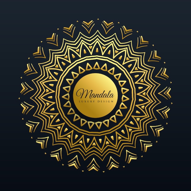 beautiful golden mandala decoration background