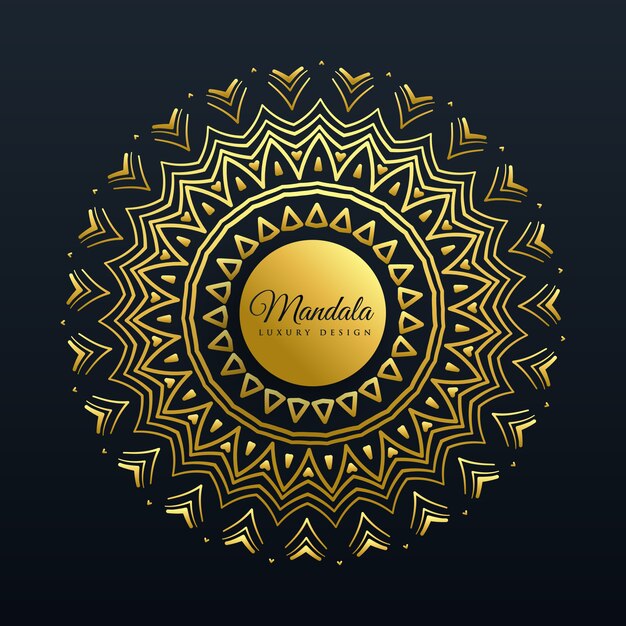 beautiful golden mandala decoration background