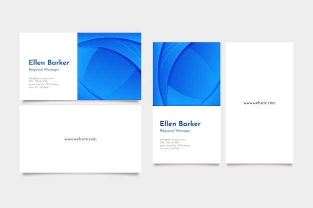 Beautiful gradient design business cards